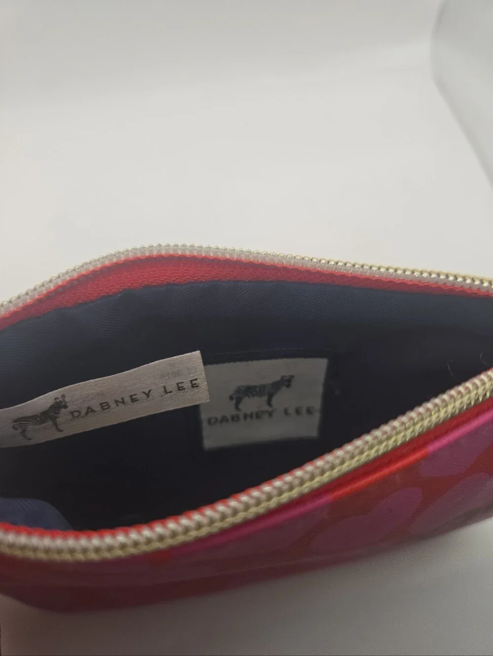 Dabney Lee #LOVEYOU Pink Heart Zip Pouch
